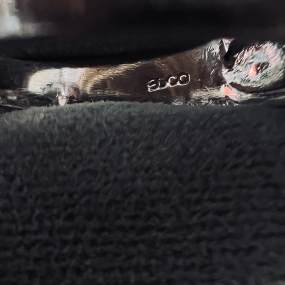 EDCO Radiant Cut Purple Faceted Glass Rhinestone Signet Ring Silver Tone Size 10 - Picture 6 of 12